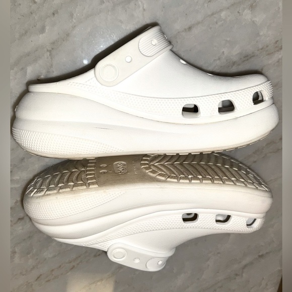 Crocs Classic Crush Platform White Unisex Mens 4 /Women’s 6 - Picture 5 of 9